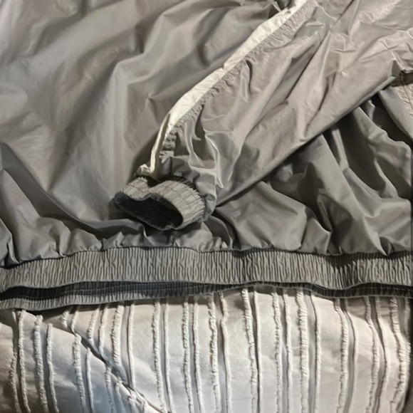 Vintage Y2K Adidas Windbreaker Lined Jacket Mens Sz 2XL Gray Pullover - Picture 3 of 5